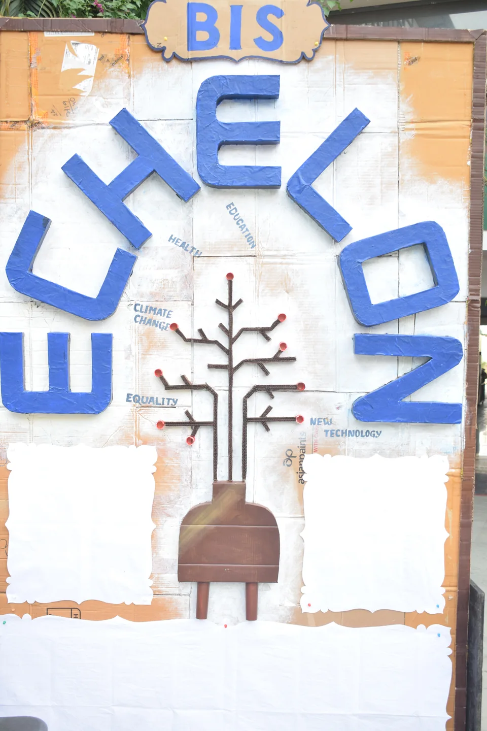 Echelon banner displayed on campus at Echelon 1.0